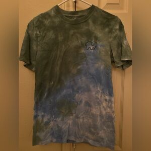 Ivory Ella Green and Blue Tie-Dye T-Shirt